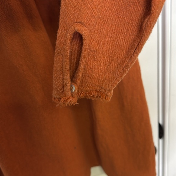 Zara Burnt Orange Tunic Dress with frayed hems size medium NWOT - Picture 9 of 10